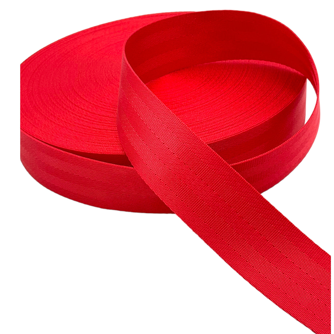 Nylon Webbing Solid Red 1.5 inch