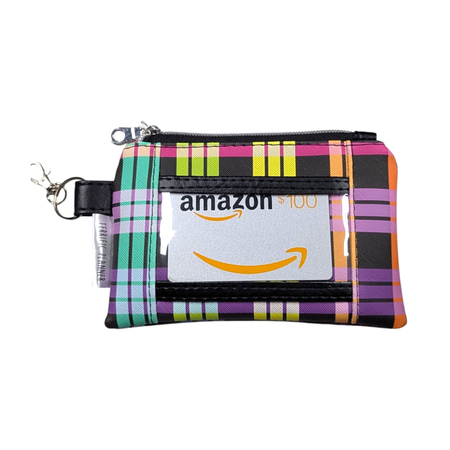 Plaid ID Coin Purse