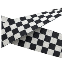 Thumbnail for Nylon Webbing Black and White Checkered 1.5 inch