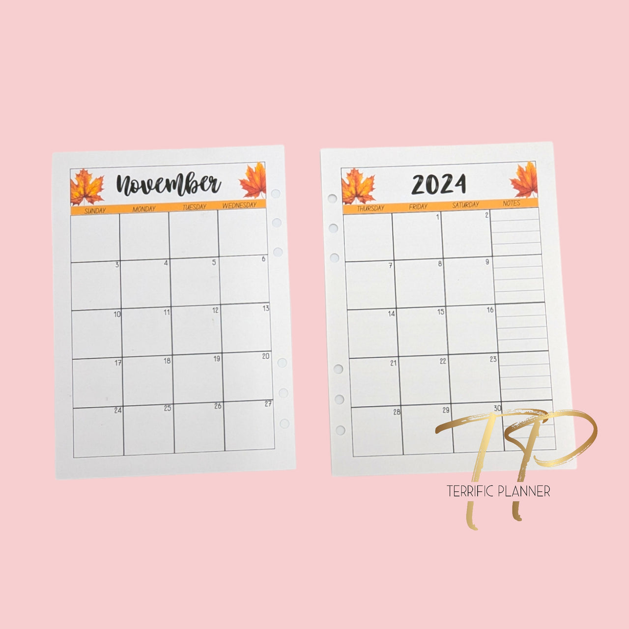 November 2024 Monthly Spreads