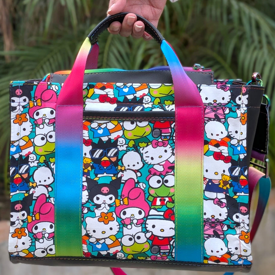 Salutations Friends Transponster Tote Bag / Handbag (Medium)