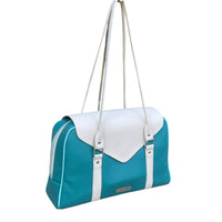 Thumbnail for The Blume Bag – Teal & Cream Two-Tone Tote | Work, Travel & Everyday Organizer