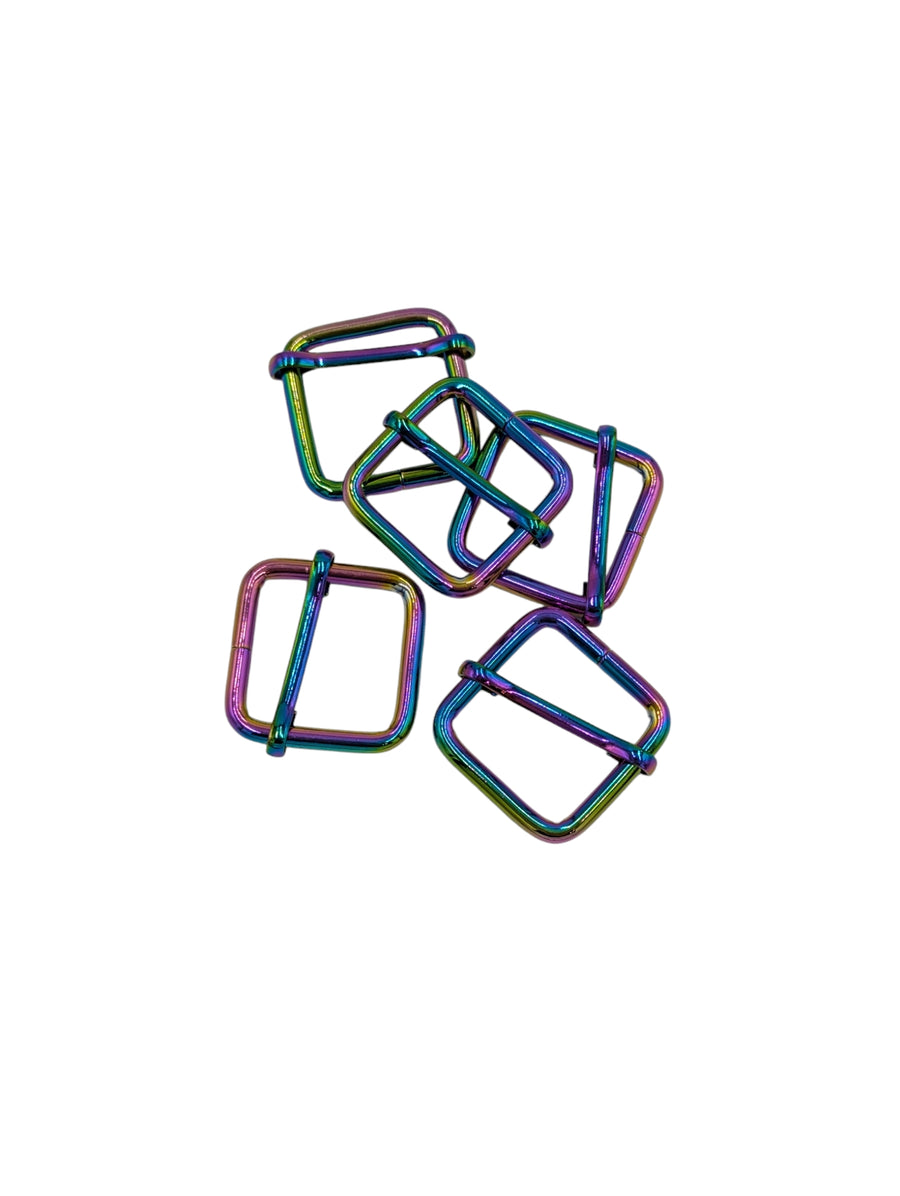 1" wide mouth adjustable sliders Rainbow