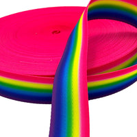 Thumbnail for Nylon Webbing Rainbow Stripes 1.5 inch