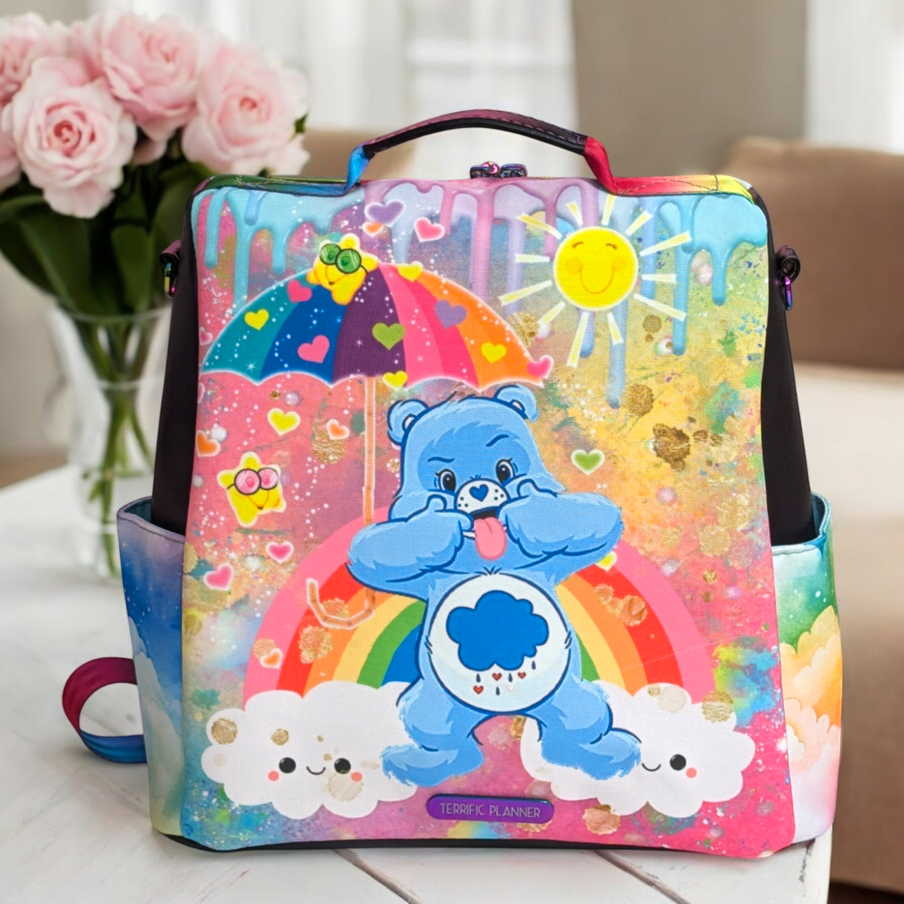 Grump bear Convertible Backpack