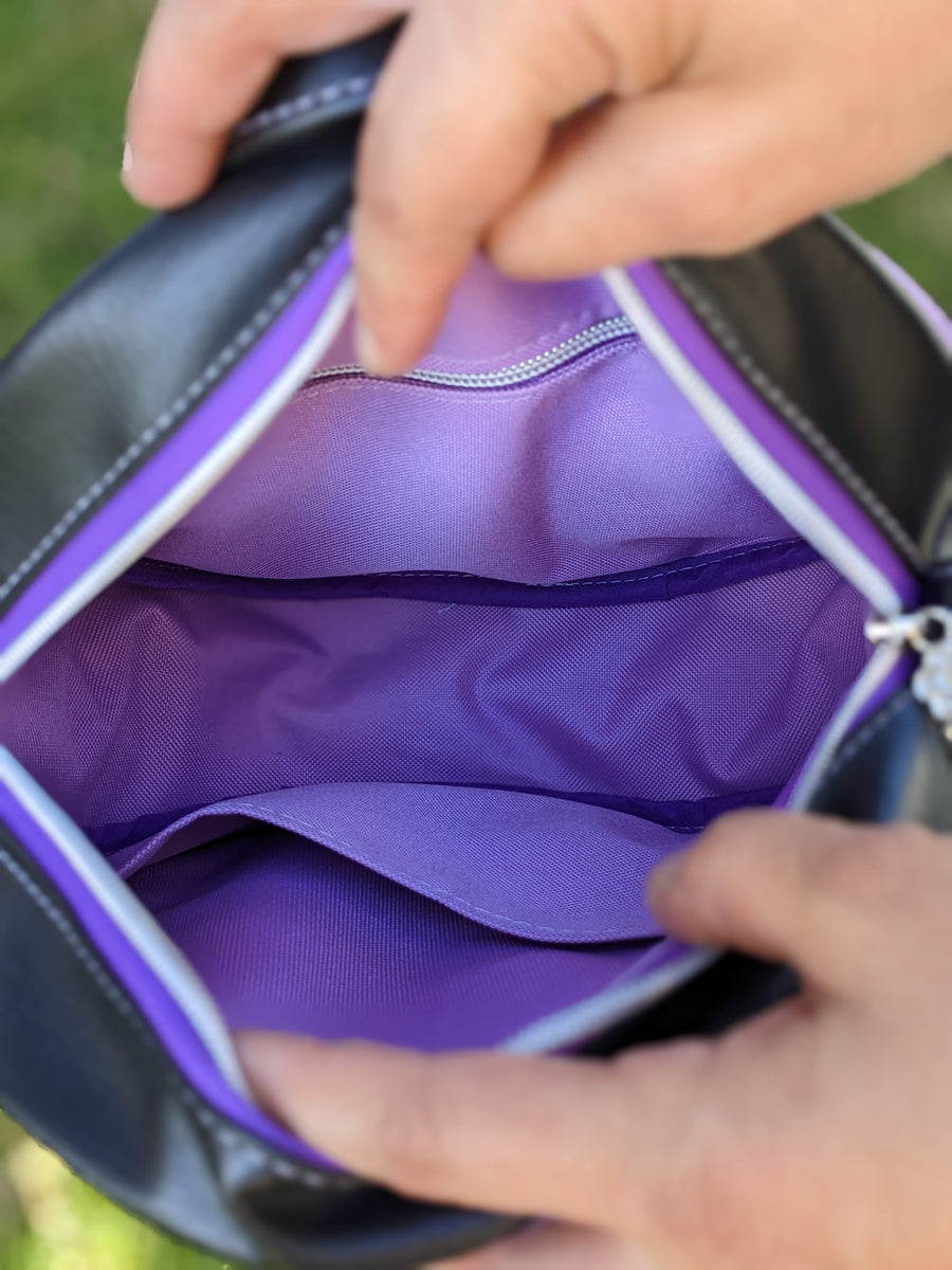 Selena Purple Circle Crossbody Bag