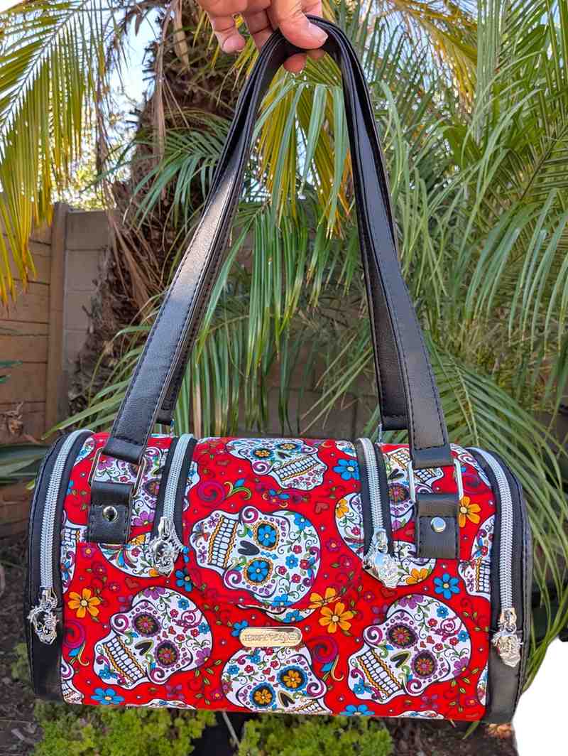 Sugar Skulls Barrel Bag