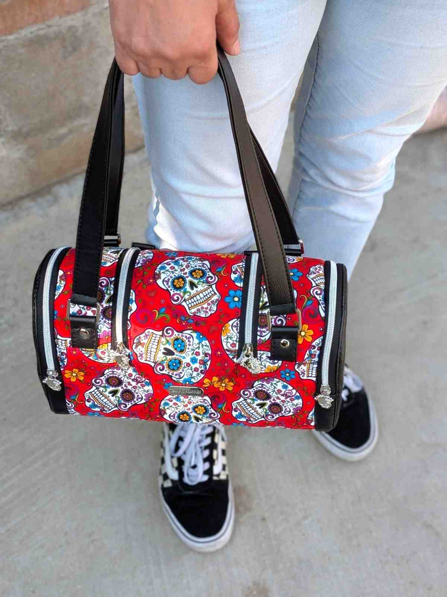 Sugar Skulls Barrel Bag