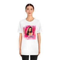 Thumbnail for Selena Pink Heart Short Sleeve Tee