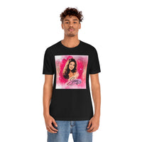 Thumbnail for Selena Pink Heart Short Sleeve Tee