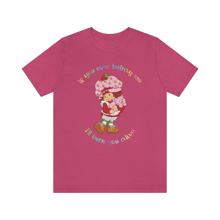 Strawberry Betrayal Unisex Short Sleeve Tee