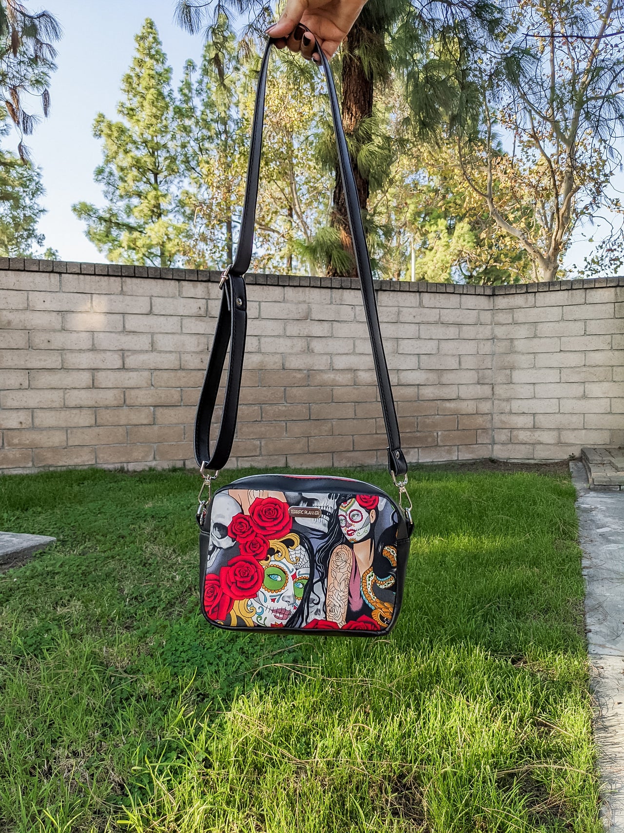 Catrinas and Roses Boxy Crossbody Bag