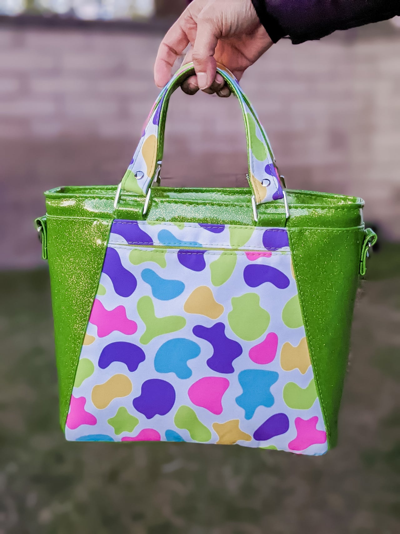 Colorful Cow Apothecary Handbag