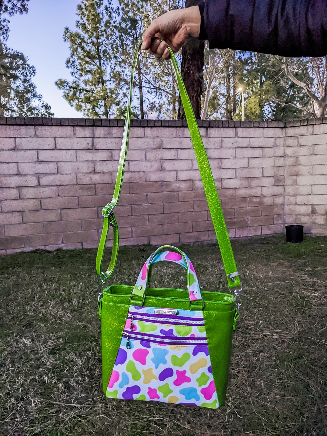 Colorful Cow Apothecary Handbag