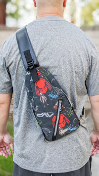 Thumbnail for Alien vs Predator Sling Bag / Crossbody Bag