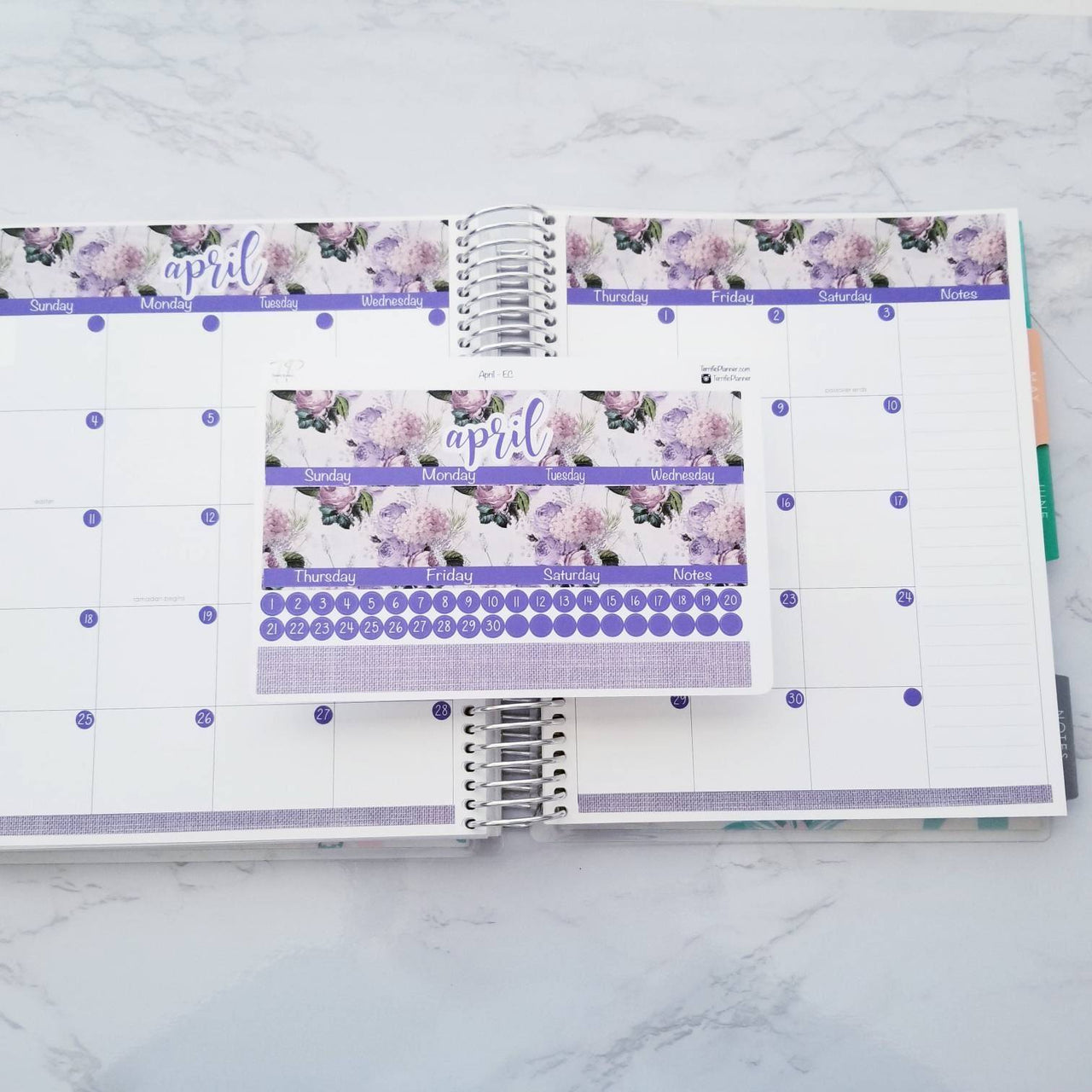 April Monthly Planner Sticker Kit