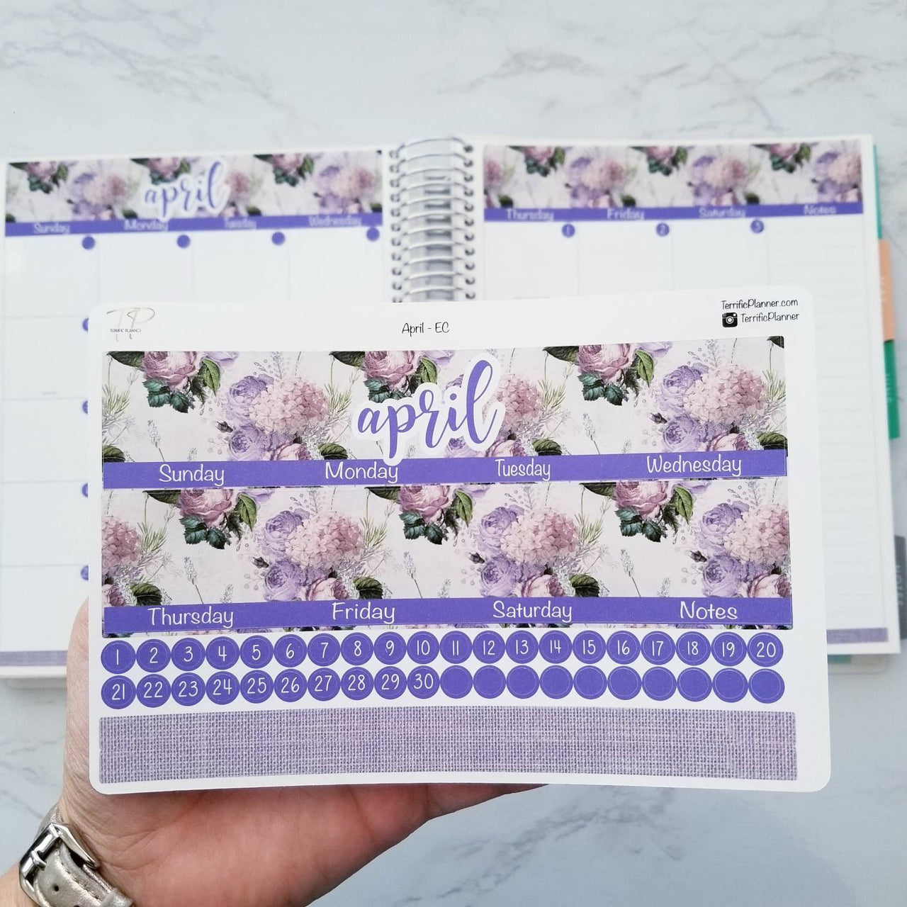 April Monthly Planner Sticker Kit