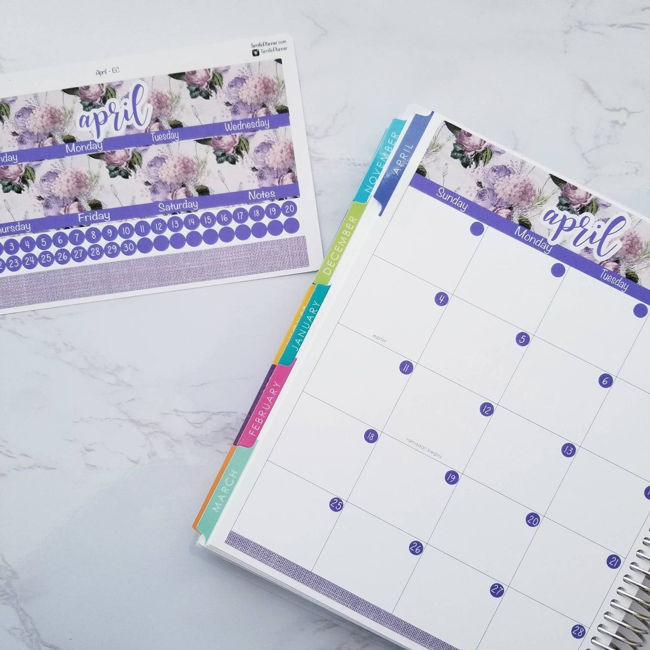 April Monthly Planner Sticker Kit