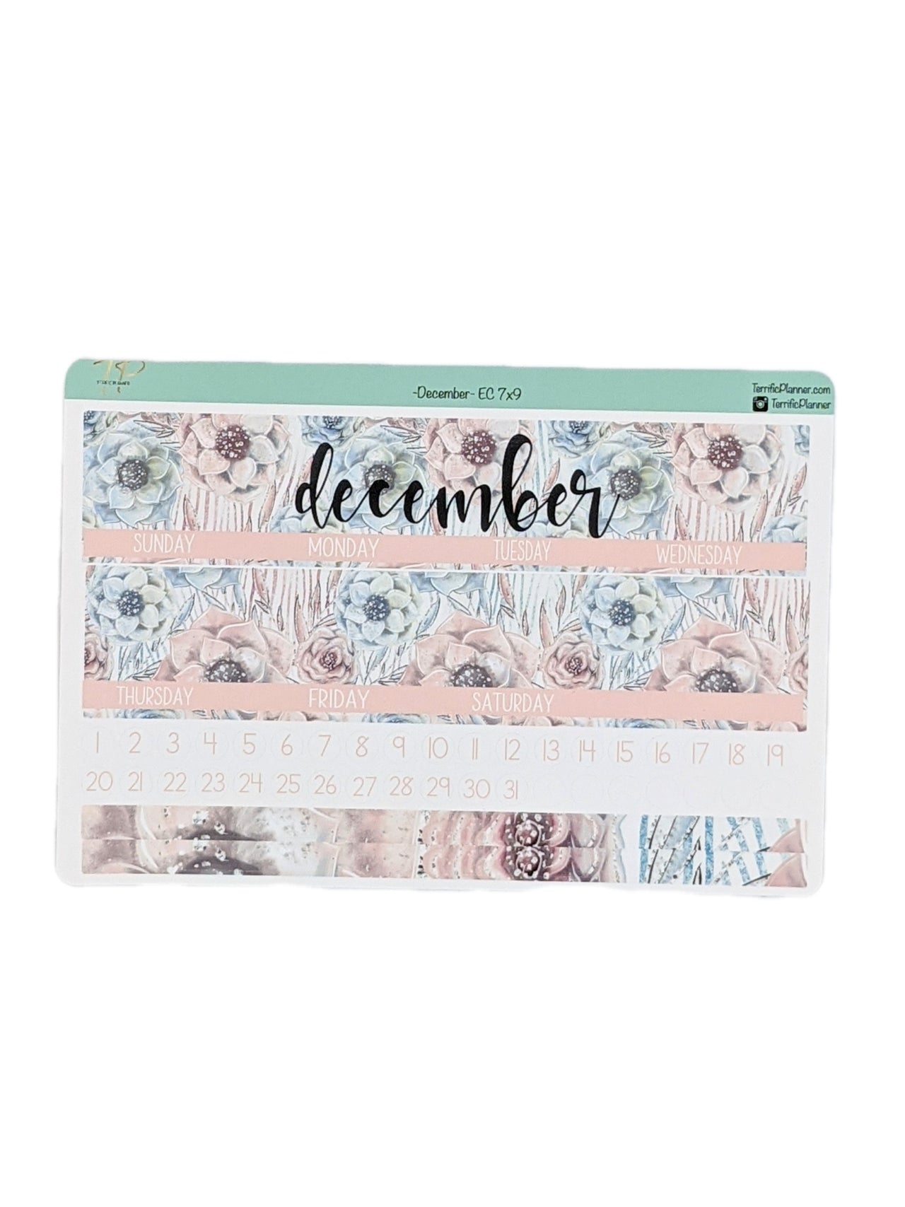 A Year in Bloom - 2022 Monthly Planner Sticker Kit