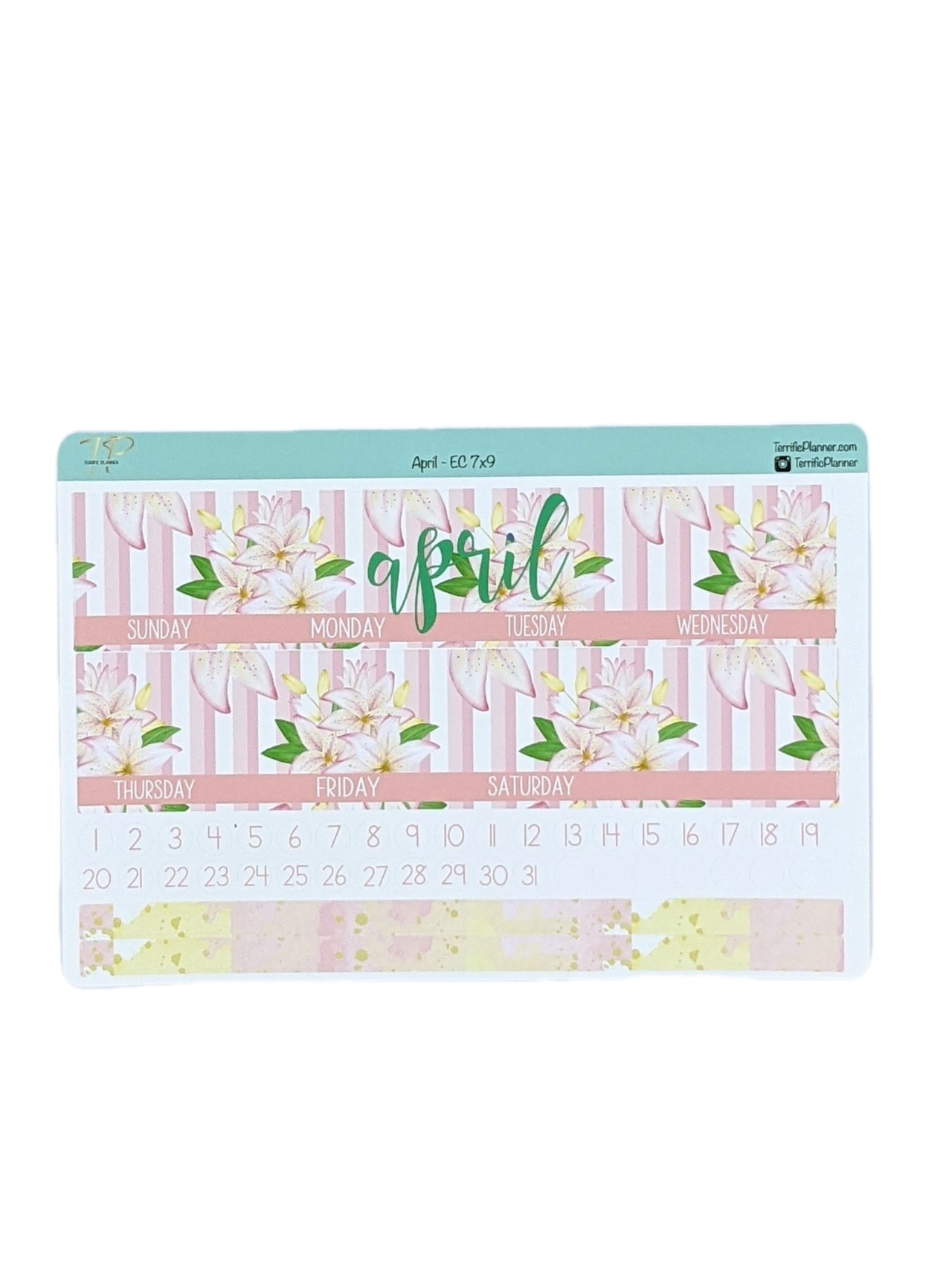 A Year in Bloom - 2022 Monthly Planner Sticker Kit