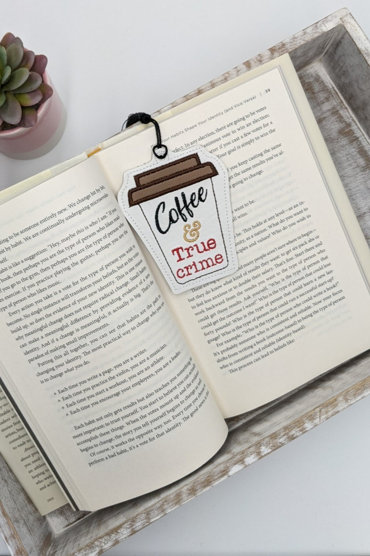 Coffee & True Crime Bookmark