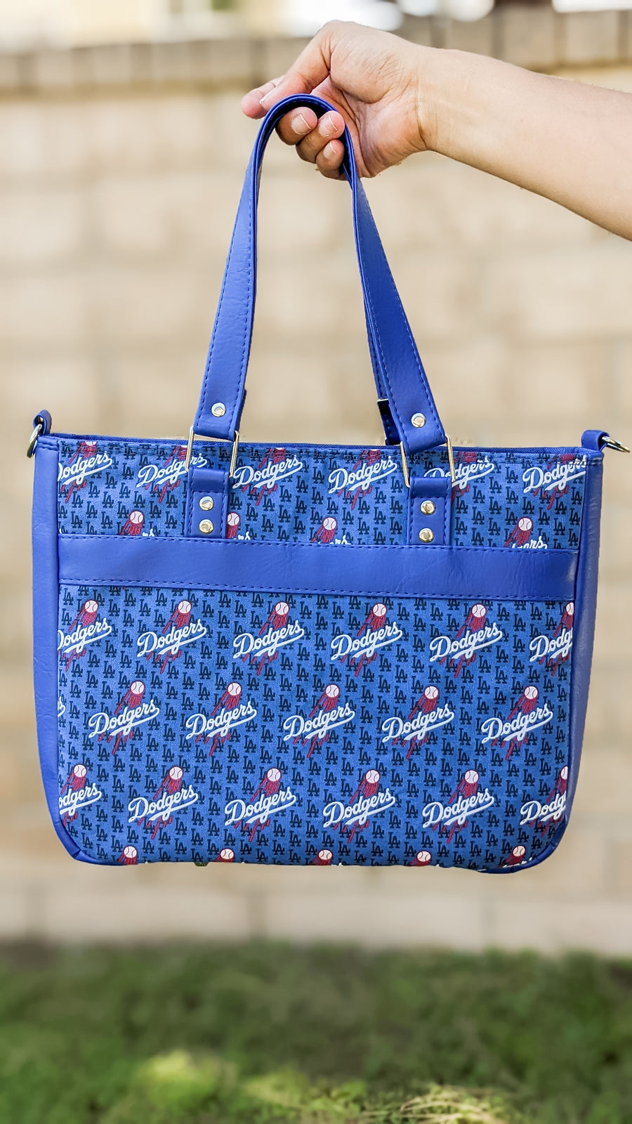 Dodgers 'I Love LA' Double Zip Handbag