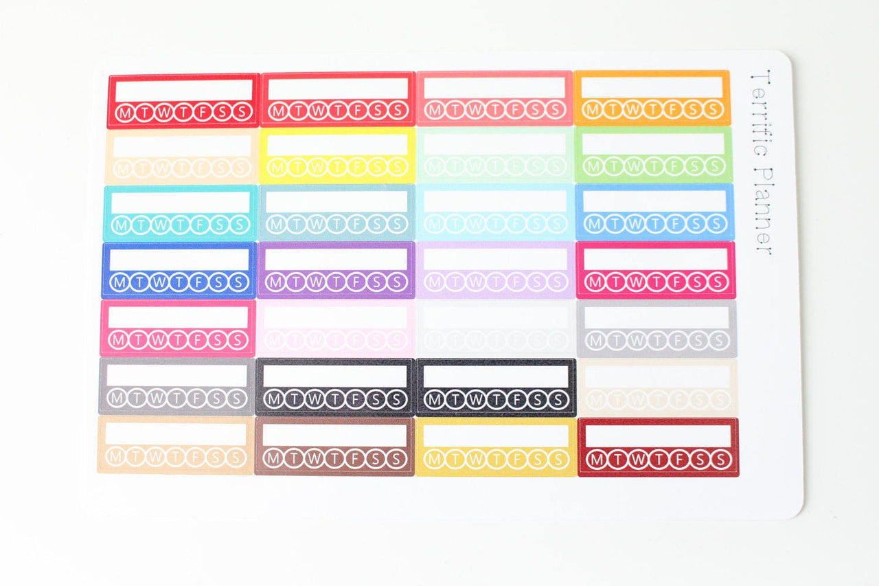 Habit Tracker Stickers