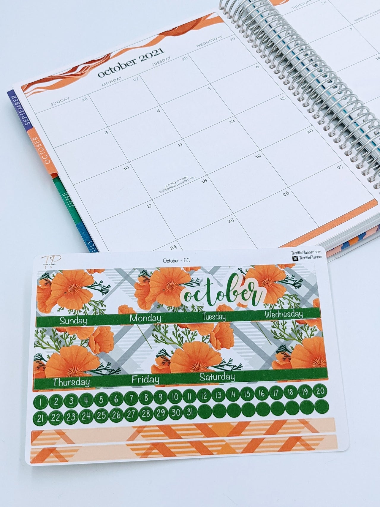 October Monthly Planner Sticker Kit