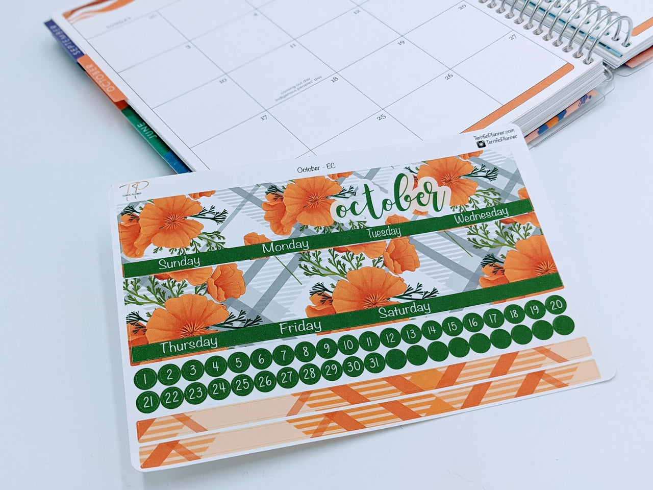 October Monthly Planner Sticker Kit