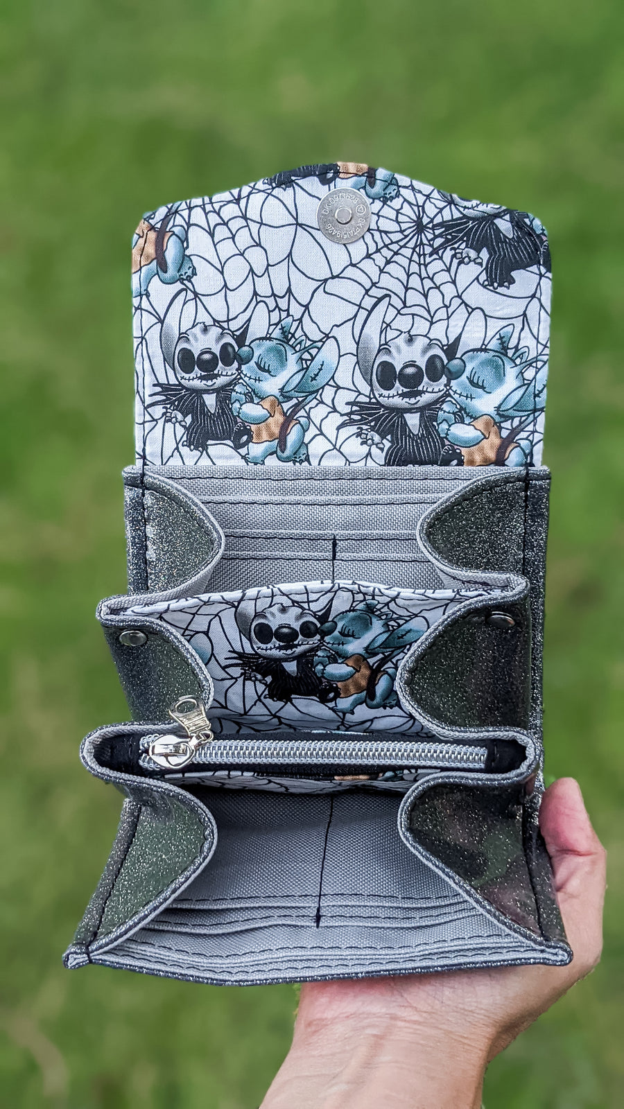 Cute Alien Pumpkin Man Mini Wallet