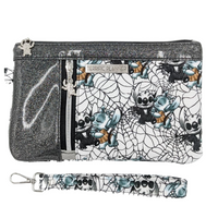 Thumbnail for Cute Alien Pumpkin Man Wristlet