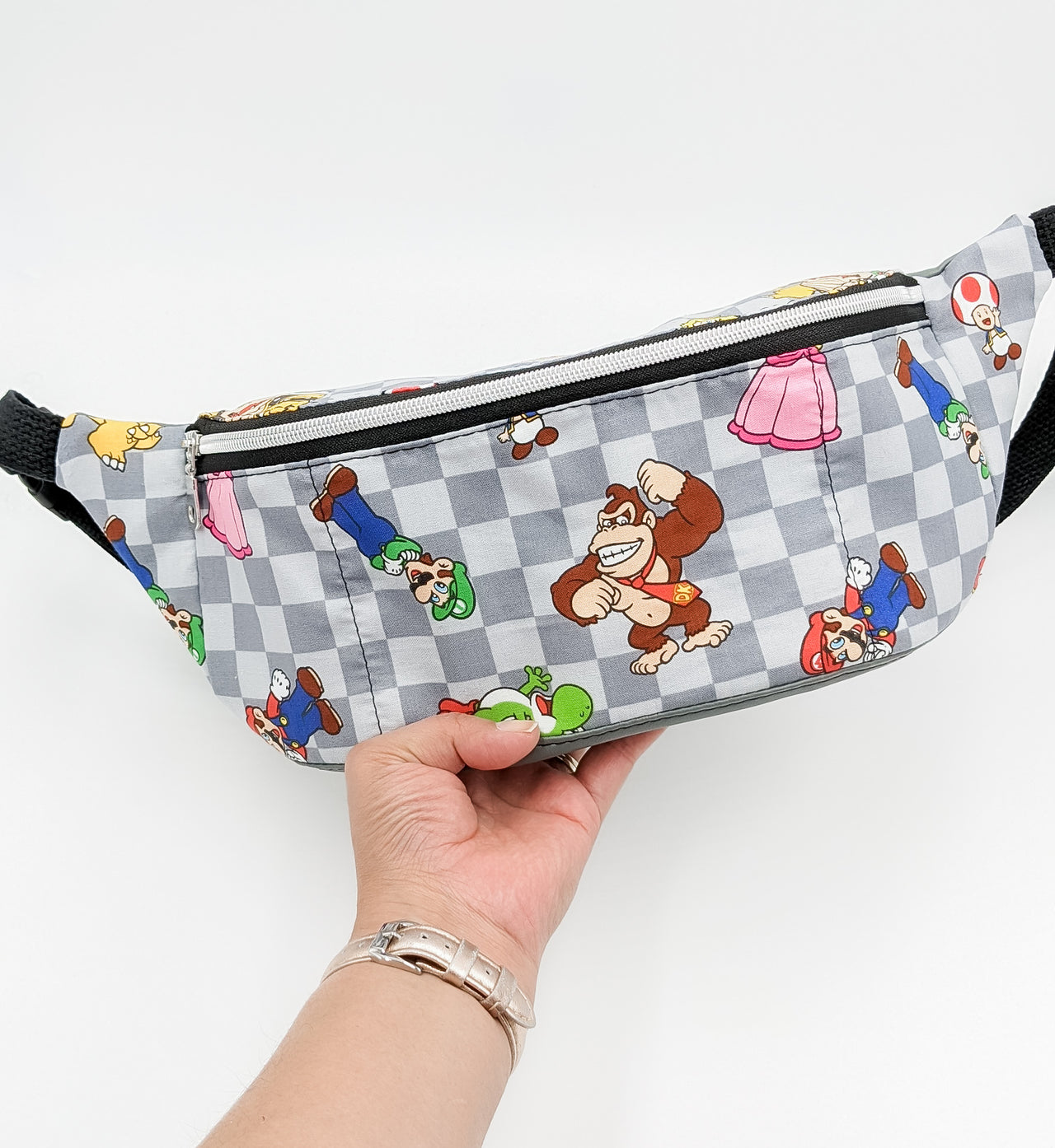 Mario Checkers Fanny Pack / Bum Bag