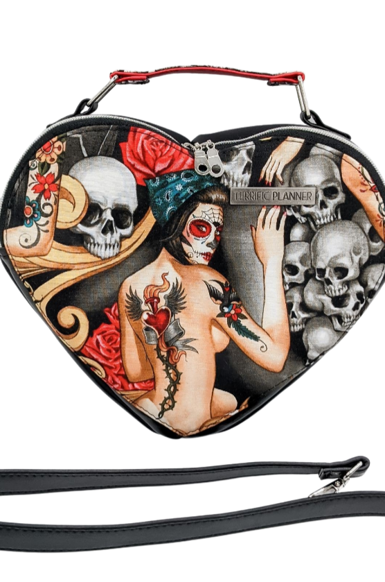 Tattooed Beauties Mini Heart Bag - V4