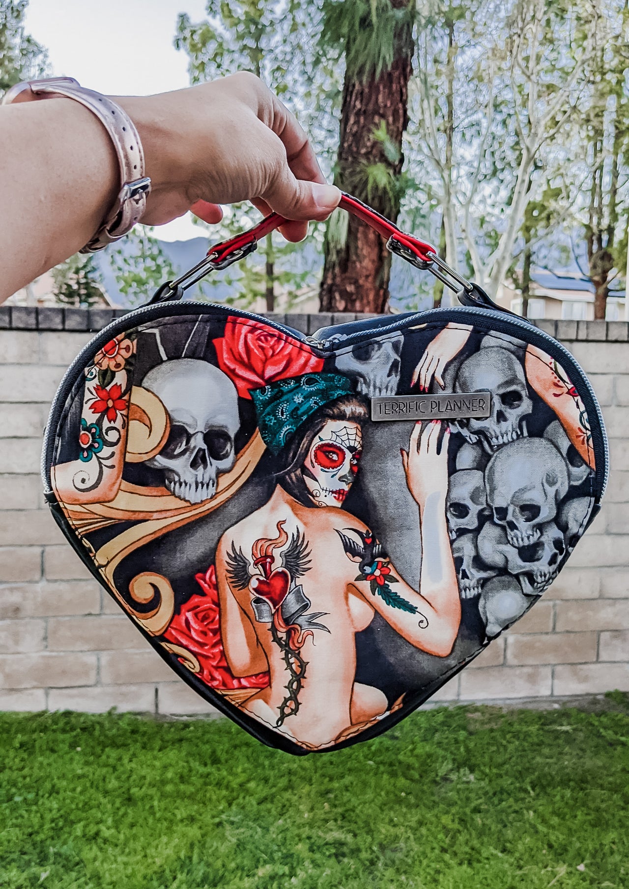 Tattooed Beauties Mini Heart Bag - V4