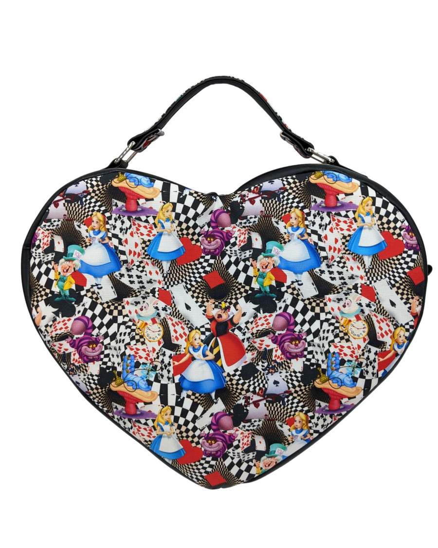 We're All A Little Mad Heart Bag