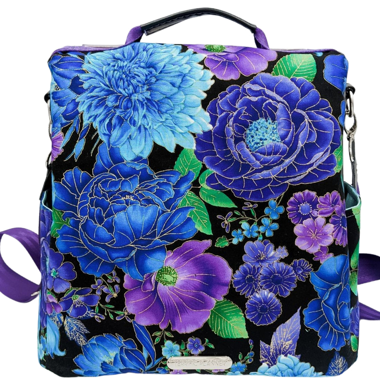 Purple Bloom Convertible Backpack