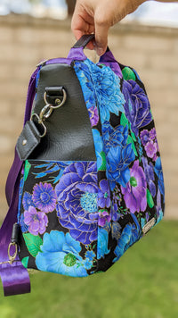 Thumbnail for Purple Bloom Convertible Backpack