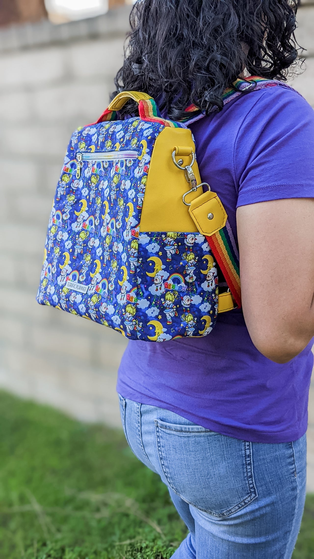 Rainbow Girl Convertible Backpack V2