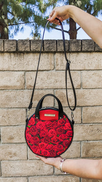 Thumbnail for Roses of Passion Circle Crossbody Bag