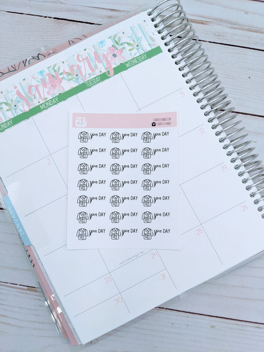 Spa Day/Appointment Icon Stickers