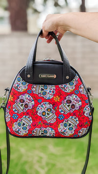 Thumbnail for Sugar Skulls Mini Bowler Bag