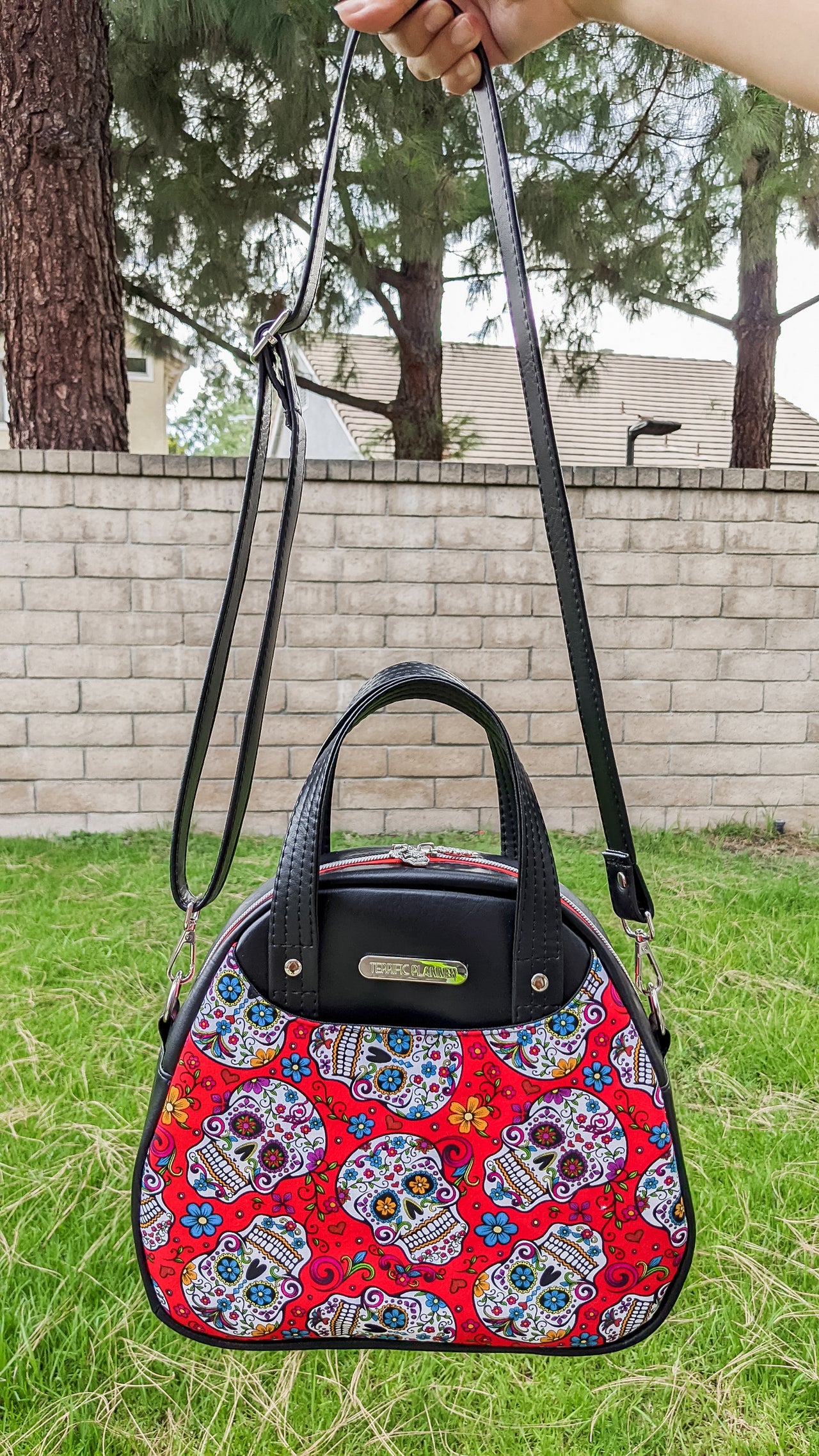 Sugar Skulls Mini Bowler Bag