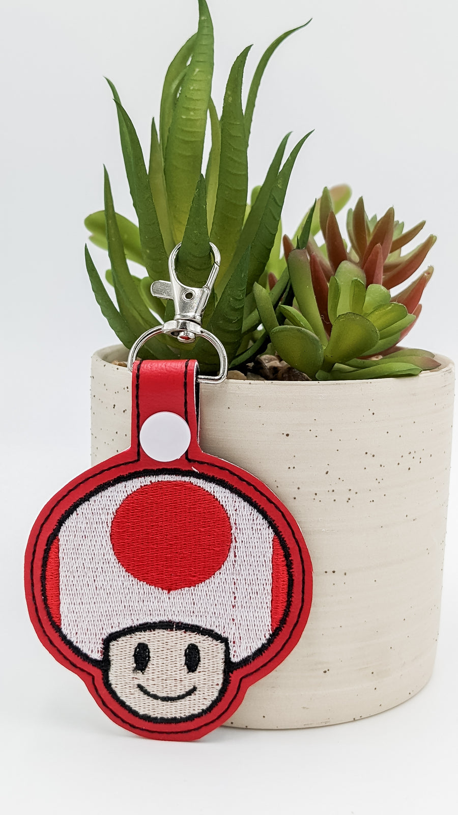 Toad Power Up Keychain